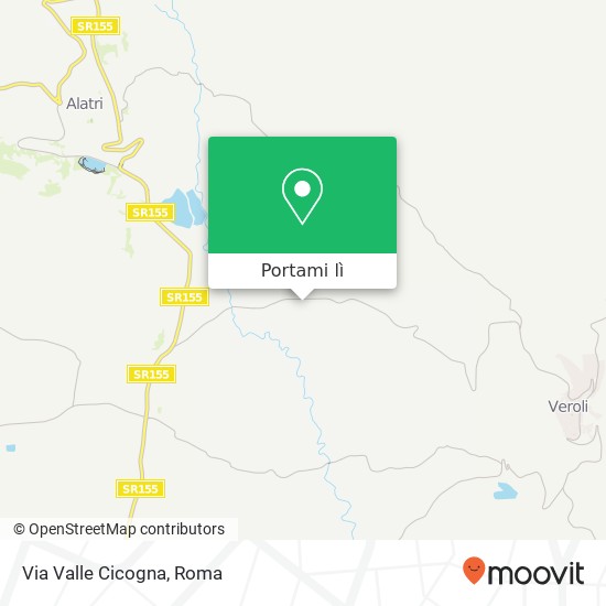 Mappa Via Valle Cicogna