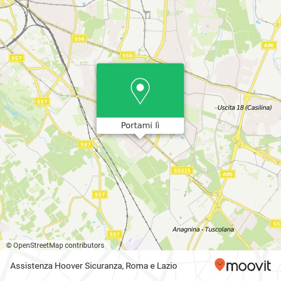 Mappa Assistenza Hoover Sicuranza