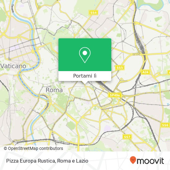 Mappa Pizza Europa Rustica