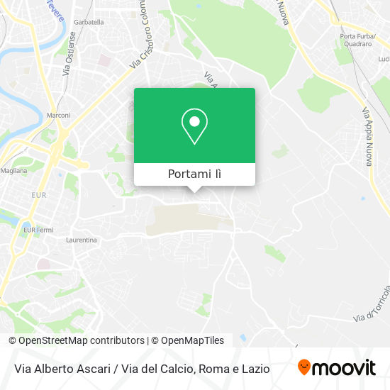 Mappa Via Alberto Ascari / Via del Calcio