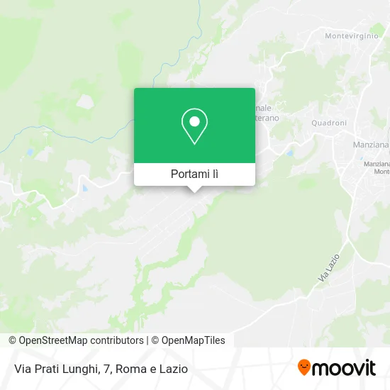 Mappa Via Prati Lunghi, 7