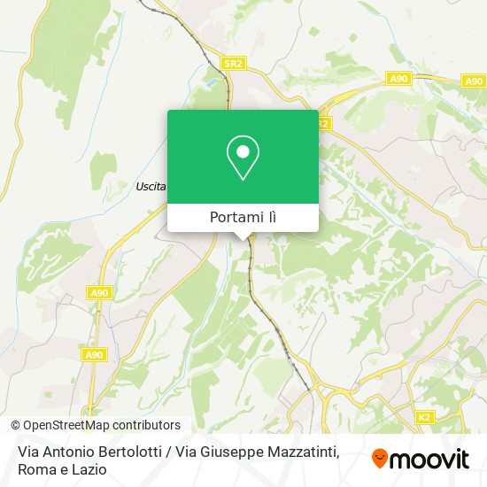 Mappa Via Antonio Bertolotti / Via Giuseppe Mazzatinti