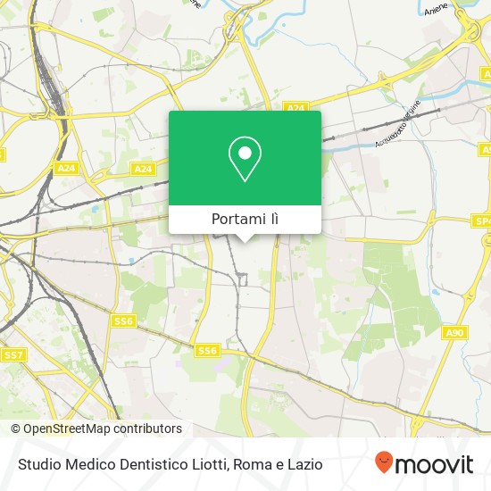 Mappa Studio Medico Dentistico Liotti