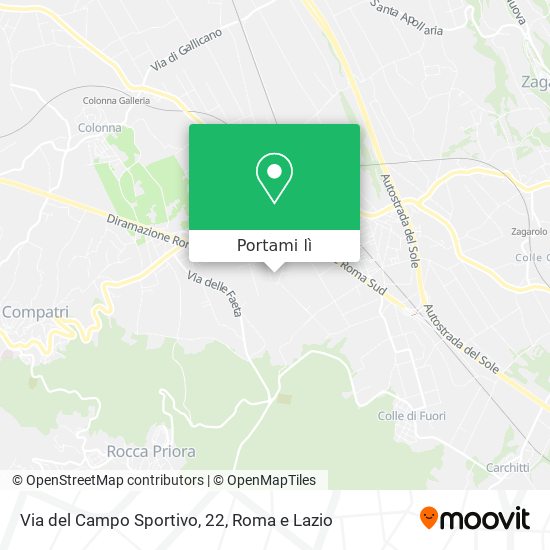 Mappa Via del Campo Sportivo, 22