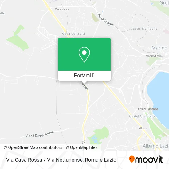 Mappa Via Casa Rossa / Via Nettunense