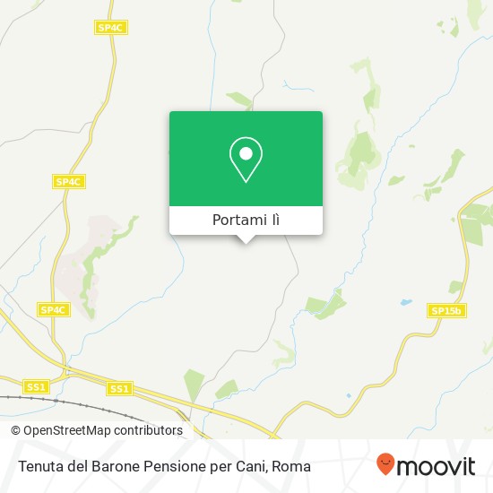 Mappa Tenuta del Barone Pensione per Cani