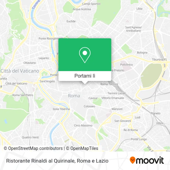 Mappa Ristorante Rinaldi al Quirinale