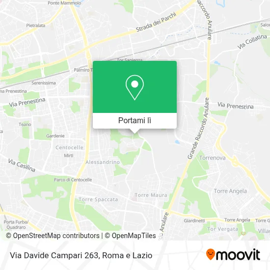Mappa Via Davide Campari  263