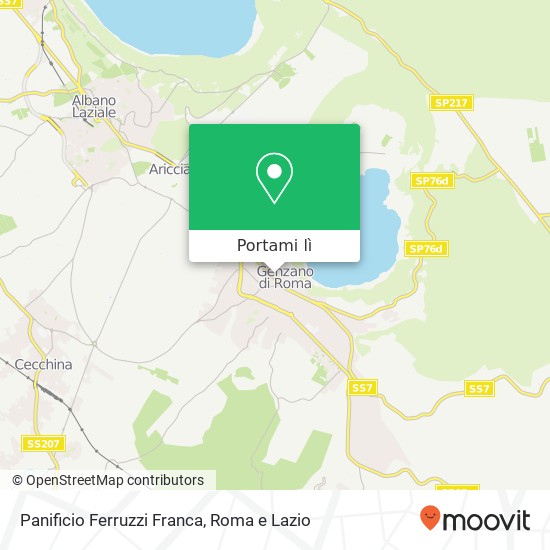 Mappa Panificio Ferruzzi Franca