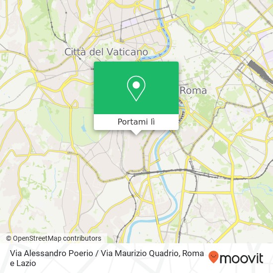Mappa Via Alessandro Poerio / Via Maurizio Quadrio