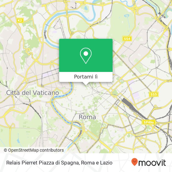 Mappa Relais Pierret Piazza di Spagna