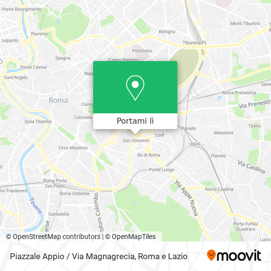 Mappa Piazzale Appio / Via Magnagrecia