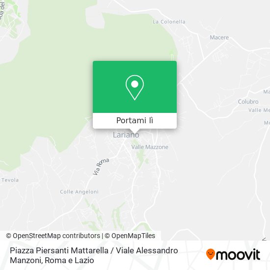 Mappa Piazza Piersanti Mattarella / Viale Alessandro Manzoni