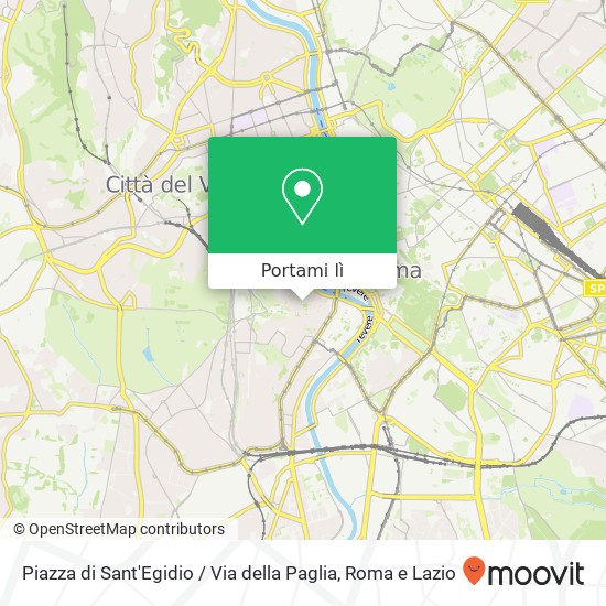 Mappa Piazza di Sant'Egidio / Via della Paglia
