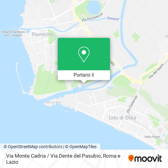 Mappa Via Monte Cadria / Via Dente del Pasubio