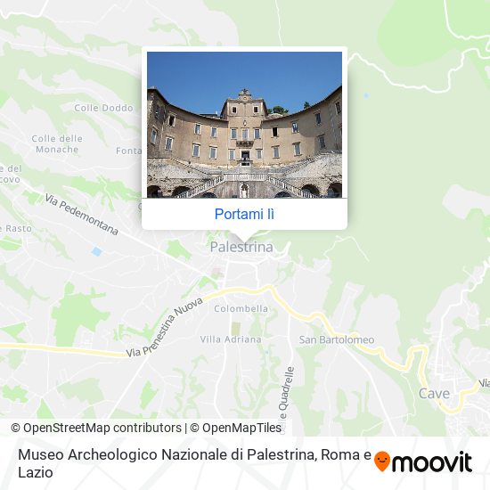 Mappa Museo Archeologico Nazionale di Palestrina