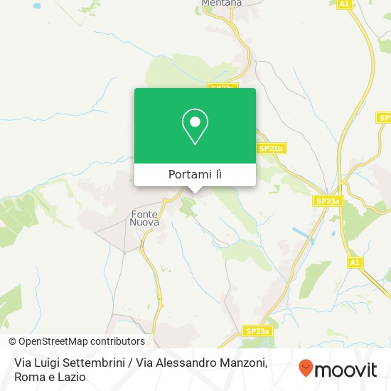 Mappa Via Luigi Settembrini / Via Alessandro Manzoni