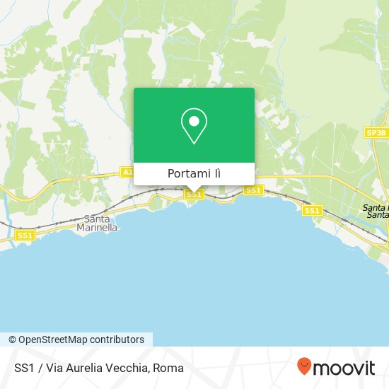 Mappa SS1 / Via Aurelia Vecchia