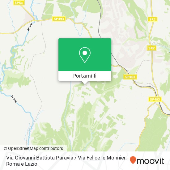 Mappa Via Giovanni Battista Paravia / Via Felice le Monnier