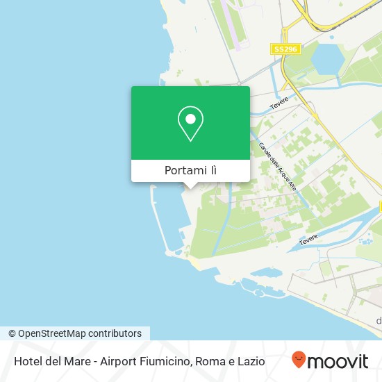 Mappa Hotel del Mare - Airport Fiumicino