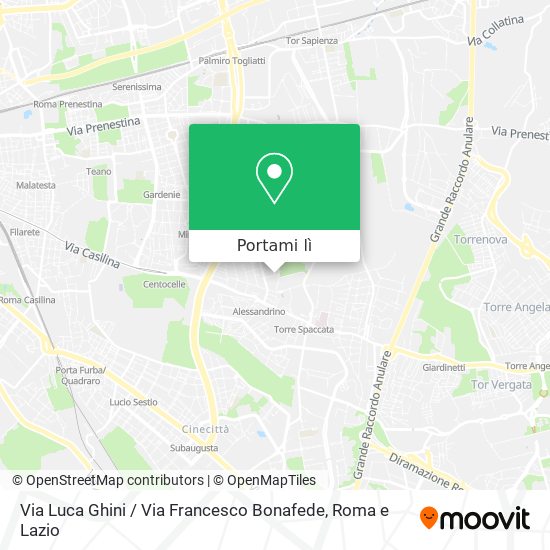 Mappa Via Luca Ghini / Via Francesco Bonafede