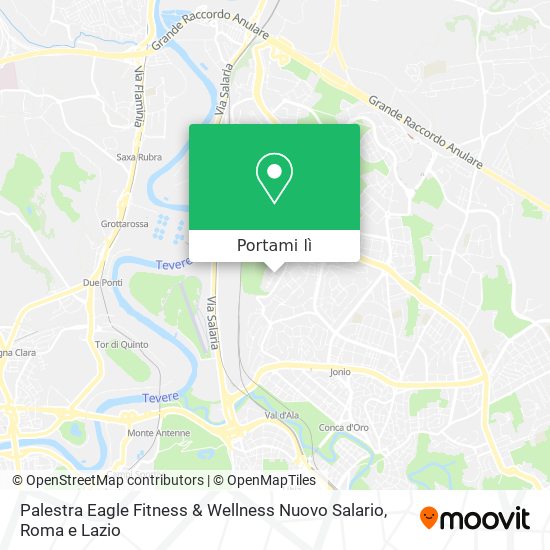Mappa Palestra Eagle Fitness & Wellness Nuovo Salario