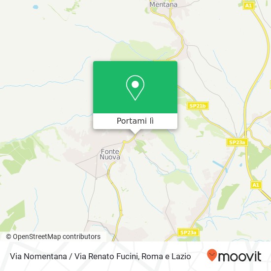 Mappa Via Nomentana / Via Renato Fucini