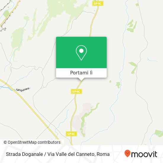 Mappa Strada Doganale / Via Valle del Canneto