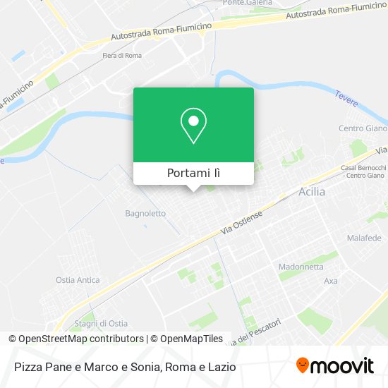 Mappa Pizza Pane e Marco e Sonia