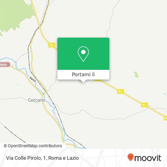 Mappa Via Colle Pirolo, 1