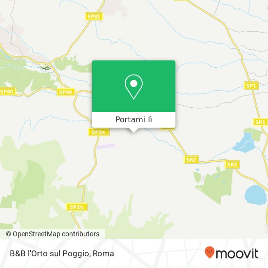 Mappa B&B l'Orto sul Poggio