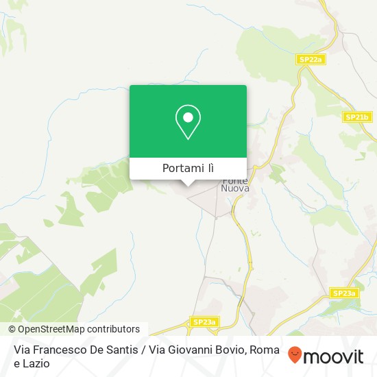 Mappa Via Francesco De Santis / Via Giovanni Bovio