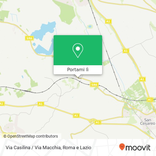 Mappa Via Casilina / Via Macchia