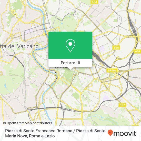 Mappa Piazza di Santa Francesca Romana / Piazza di Santa Maria Nova