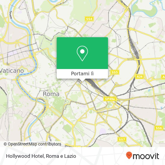 Mappa Hollywood Hotel