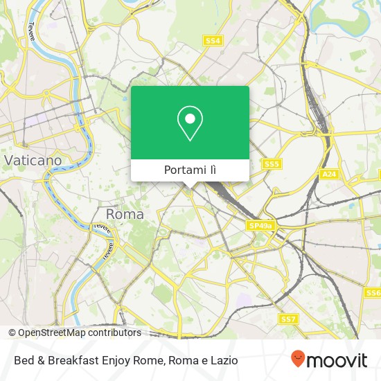 Mappa Bed & Breakfast Enjoy Rome