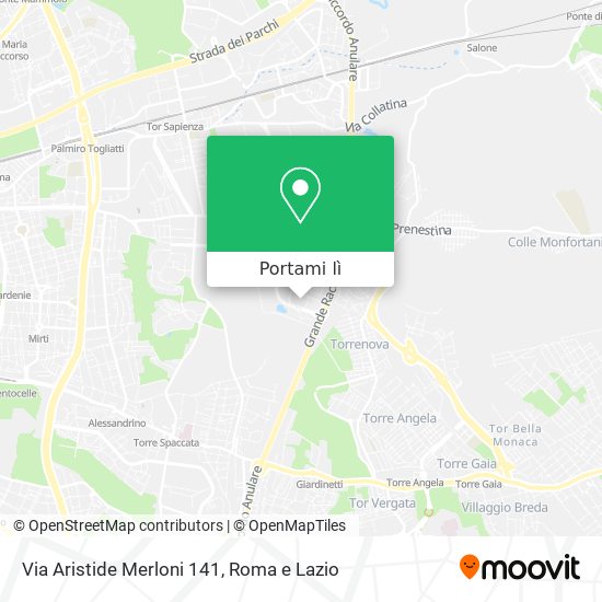 Mappa Via Aristide Merloni  141