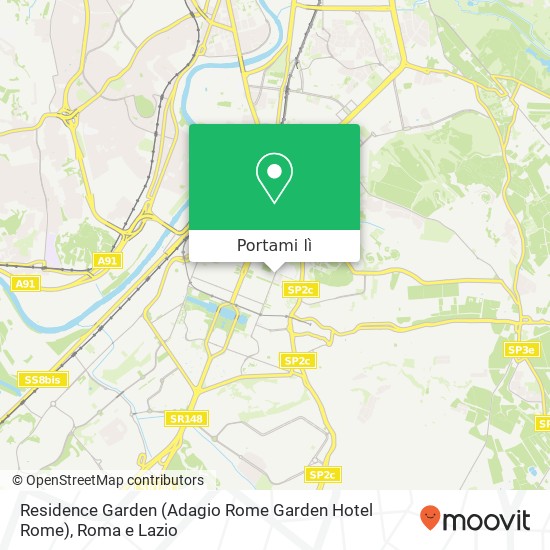 Mappa Residence Garden (Adagio Rome Garden Hotel Rome)