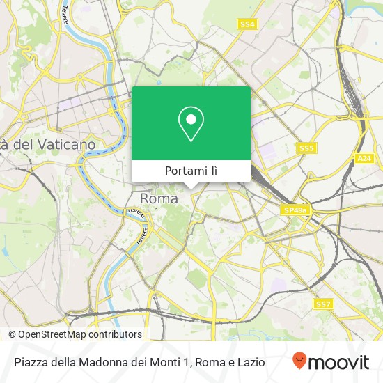 Mappa Piazza della Madonna dei Monti  1
