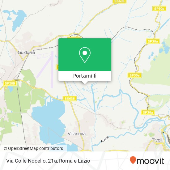 Mappa Via Colle Nocello, 21a