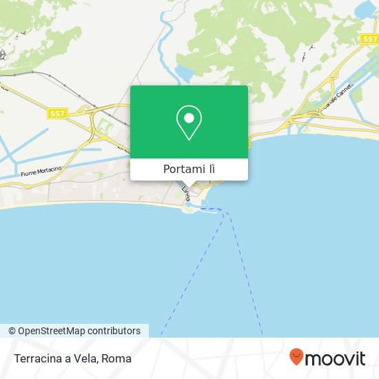 Mappa Terracina a Vela