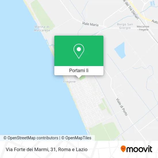 Mappa Via Forte dei Marmi, 31