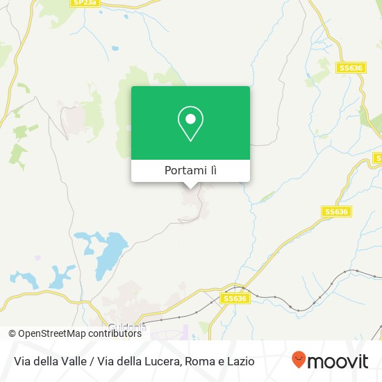 Mappa Via della Valle / Via della Lucera