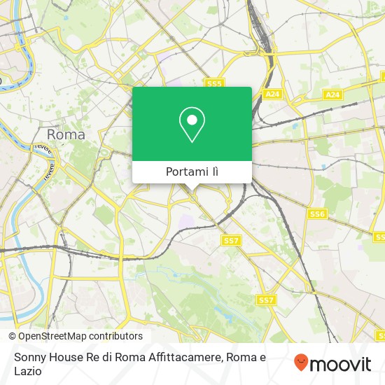 Mappa Sonny House Re di Roma Affittacamere