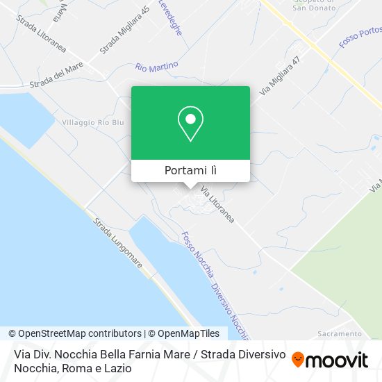 Mappa Via Div. Nocchia Bella Farnia Mare / Strada Diversivo Nocchia
