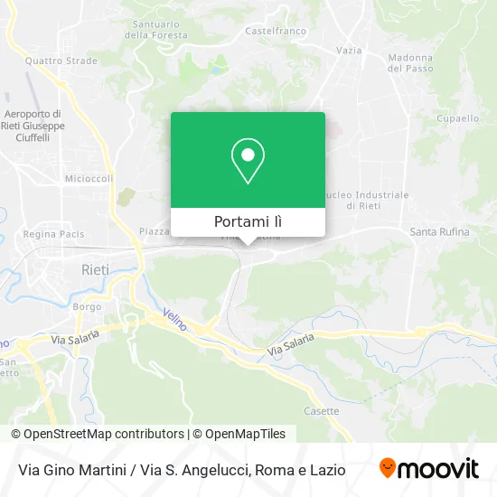 Mappa Via Gino Martini / Via S. Angelucci