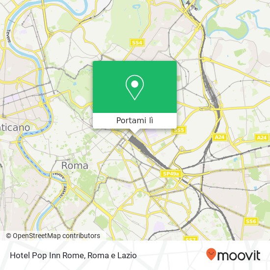 Mappa Hotel Pop Inn Rome