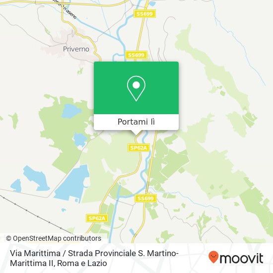 Mappa Via Marittima / Strada Provinciale S. Martino-Marittima II