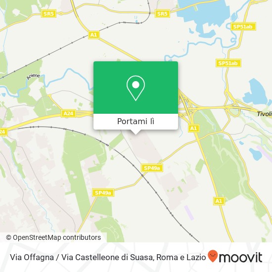 Mappa Via Offagna / Via Castelleone di Suasa