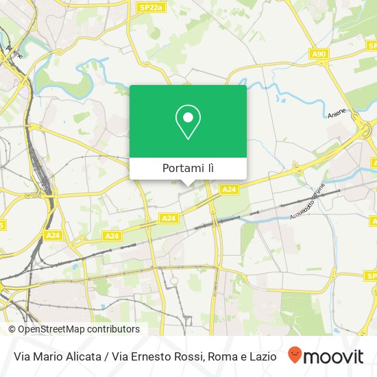 Mappa Via Mario Alicata / Via Ernesto Rossi